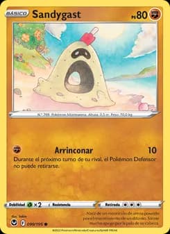 Sandygast card in Spanish