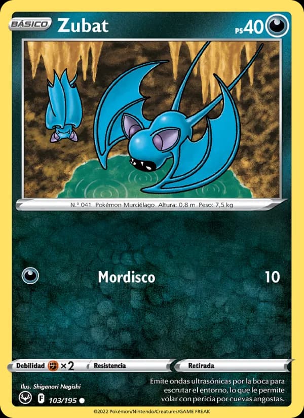 Zubat card in Spanish