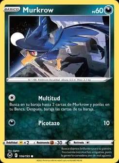 Murkrow card in Spanish