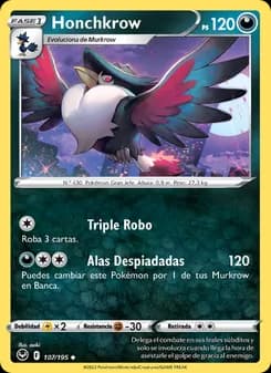 Honchkrow card in Spanish
