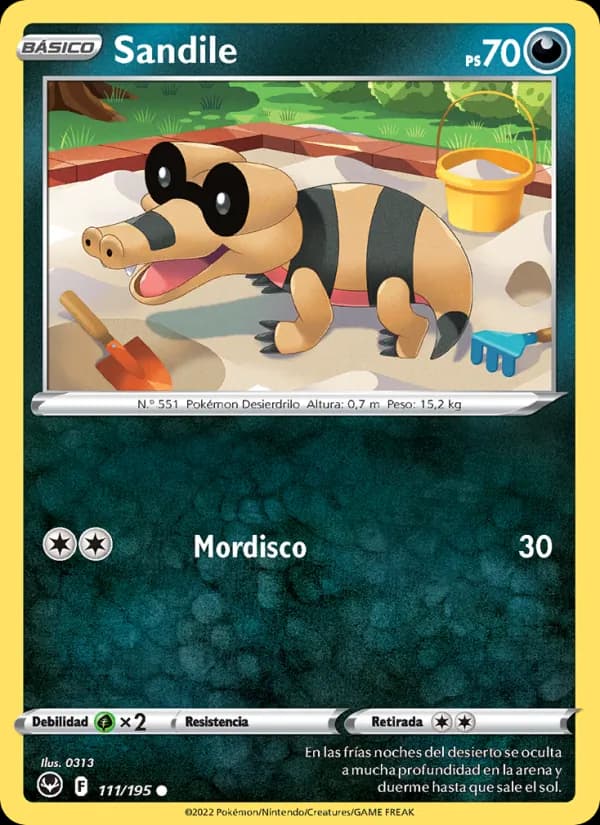 Sandile card in Spanish