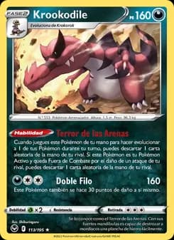 Krookodile card in Spanish