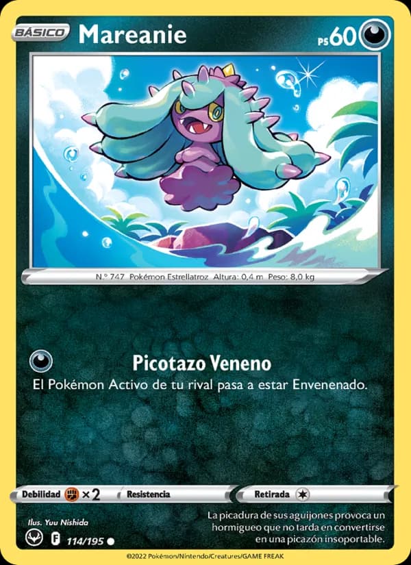 Mareanie card in Spanish