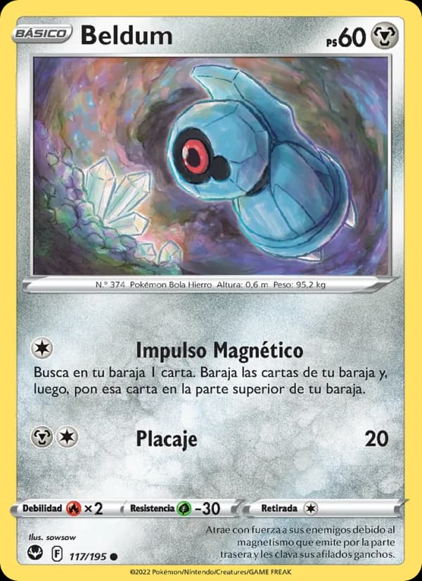 Beldum card in Spanish