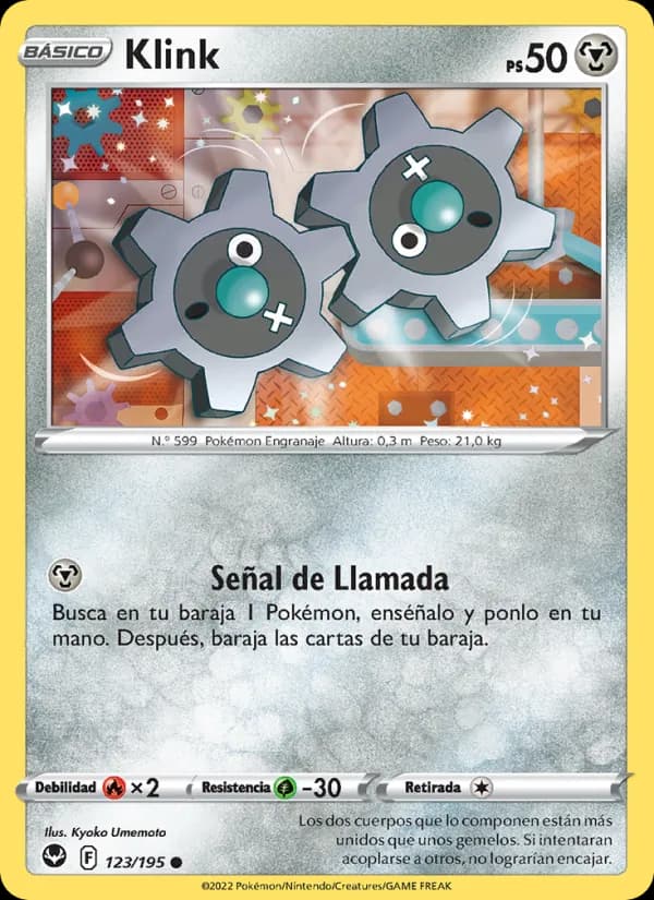 Klink card in Spanish