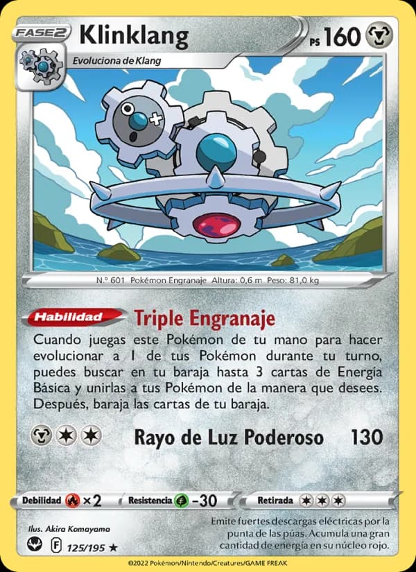 Klinklang card in Spanish