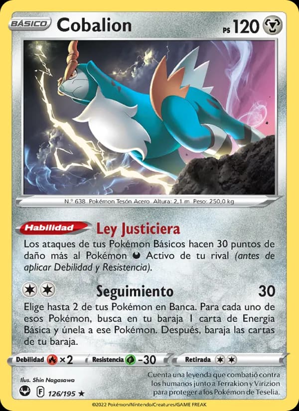 Cobalion card in Spanish