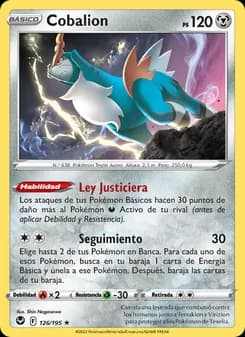 Cobalion card in Spanish