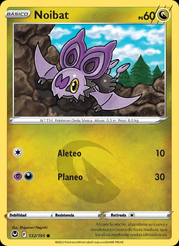 Noibat card in Spanish