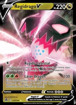Regidrago V card in Spanish