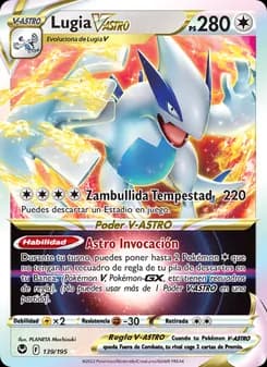 Lugia V-ASTRO card in Spanish