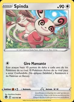 Spinda card in Spanish