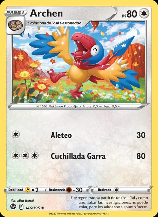 Archen card in Spanish