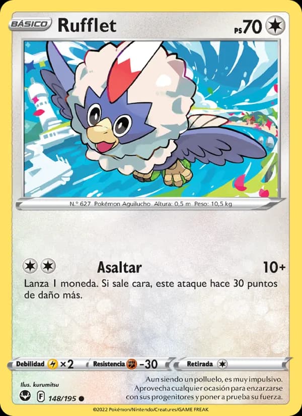 Rufflet card in Spanish