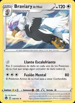 Braviary de Hisui card in Spanish