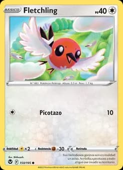 Fletchling card in Spanish