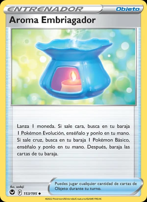 Aroma Embriagador card in Spanish