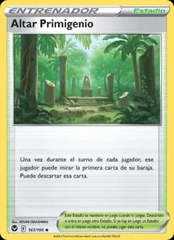 Altar Primigenio card in Spanish