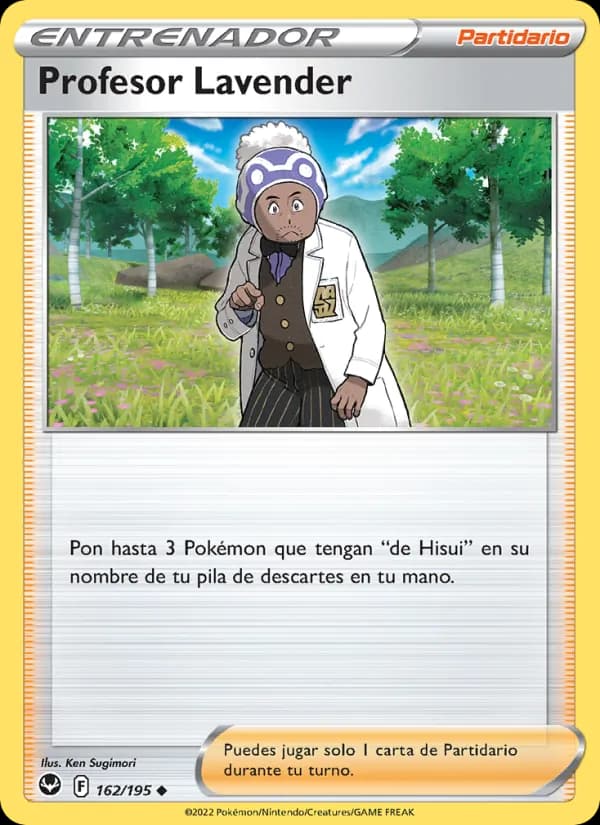 Profesor Lavender card in Spanish