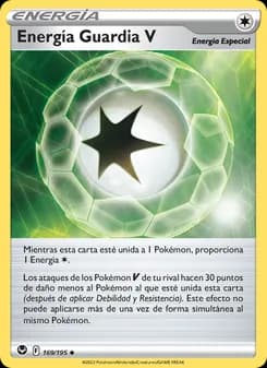 Energía Guardia V card in Spanish