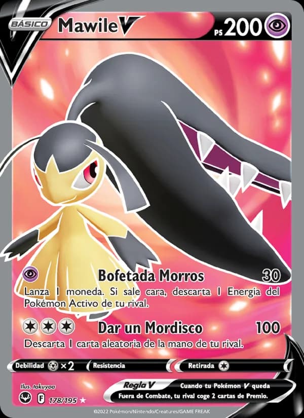 Mawile V card in Spanish