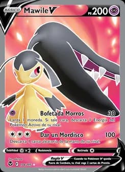 Mawile V card in Spanish