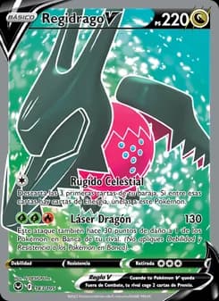 Regidrago V card in Spanish