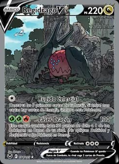 Regidrago V card in Spanish