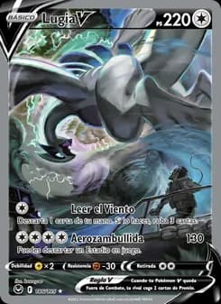 Lugia V card in Spanish
