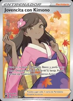Jovencita con Kimono card in Spanish