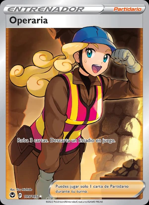 Operaria card in Spanish