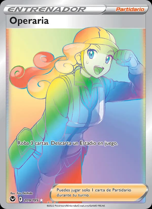 Operaria card in Spanish
