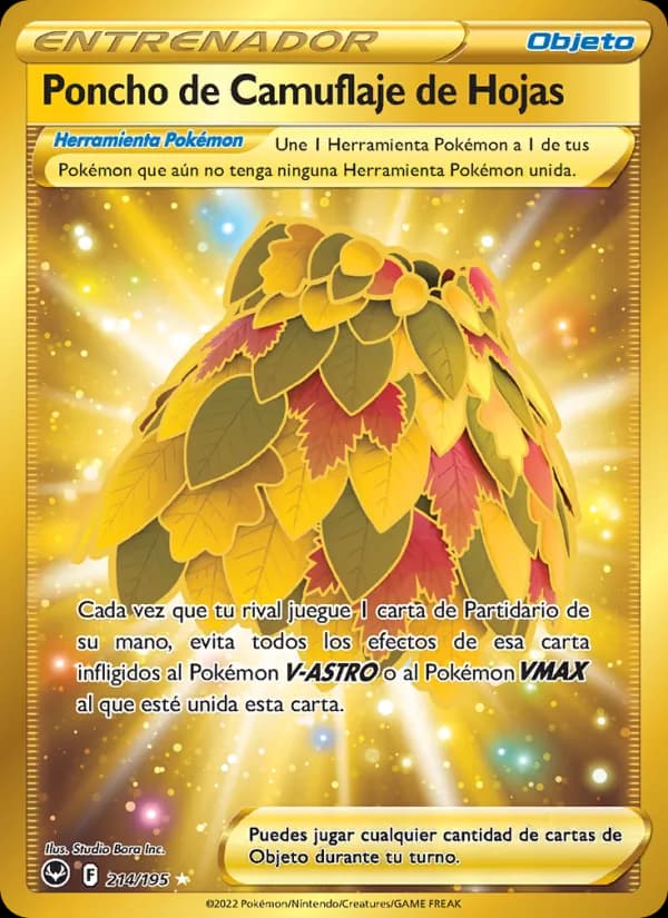 Poncho de Camuflaje de Hojas card in Spanish