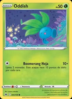 Oddish card in Spanish