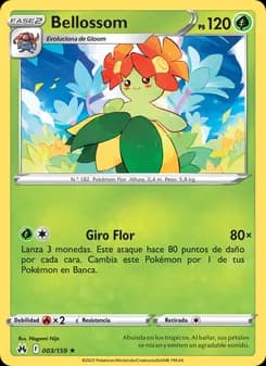 Bellossom card in Spanish