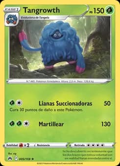 Tangrowth card in Spanish