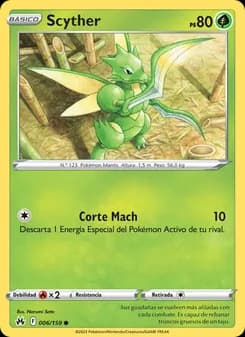 Scyther card in Spanish