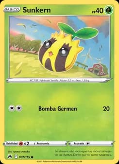 Sunkern card in Spanish