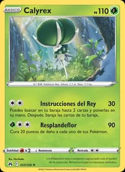 Calyrex card in Spanish