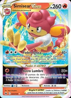 Simisear V-ASTRO card in Spanish