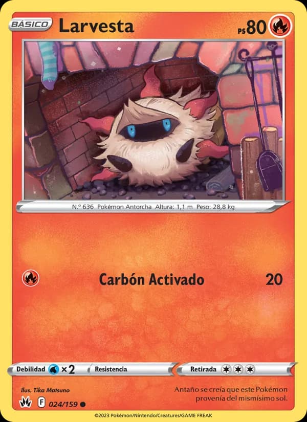 Larvesta card in Spanish