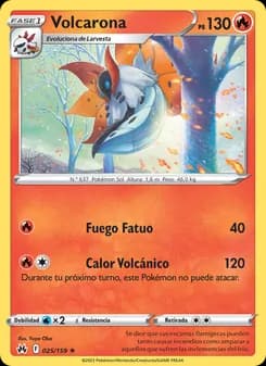 Volcarona card in Spanish
