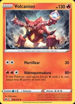 Volcanion card in Spanish