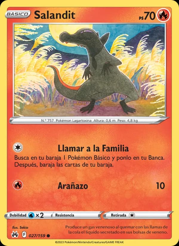 Salandit card in Spanish