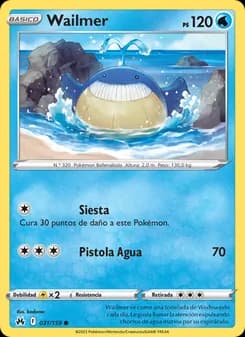 Wailmer card in Spanish