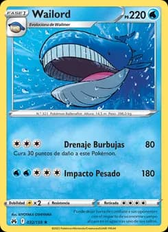 Wailord card in Spanish