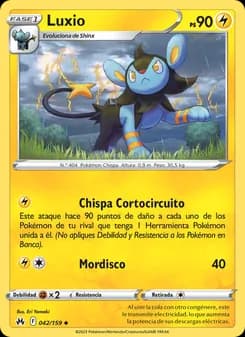 Luxio card in Spanish