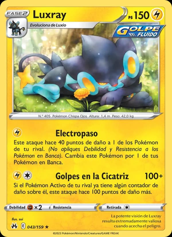 Luxray card in Spanish