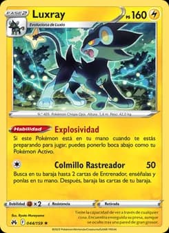 Luxray card in Spanish