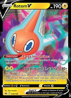 Rotom V card in Spanish